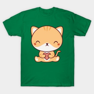 Kawaii Cute Kitten Cat T-Shirt